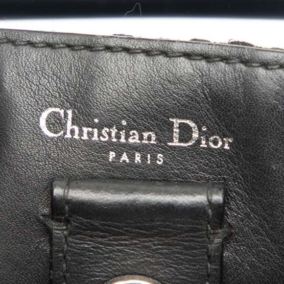 CHRISTIAN DIOR Black Leather Shoulder Bag - Picture 7 of 8